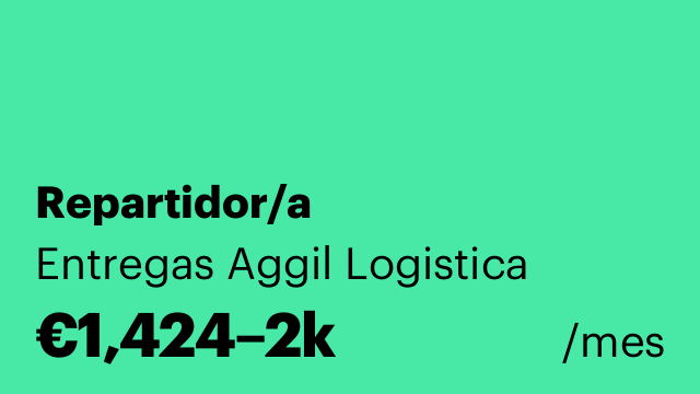 Repartidor/a