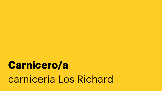 Carnicero/a