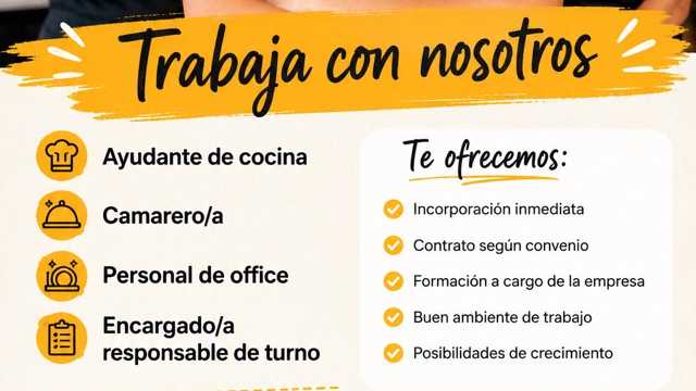 Ayudante/a de Cocina/camarero/office