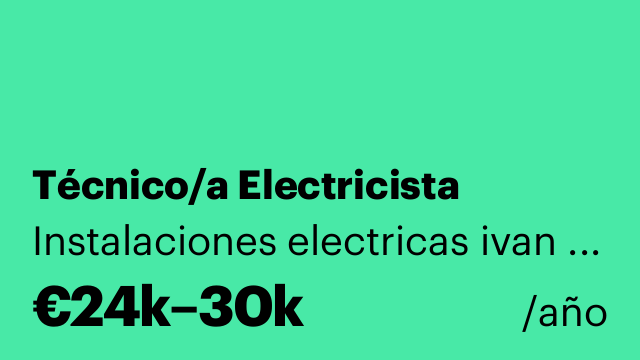 Técnico/a Electricista
