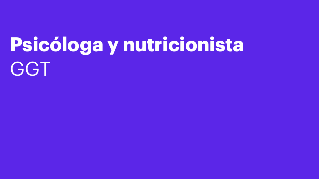 Psicóloga y nutricionista