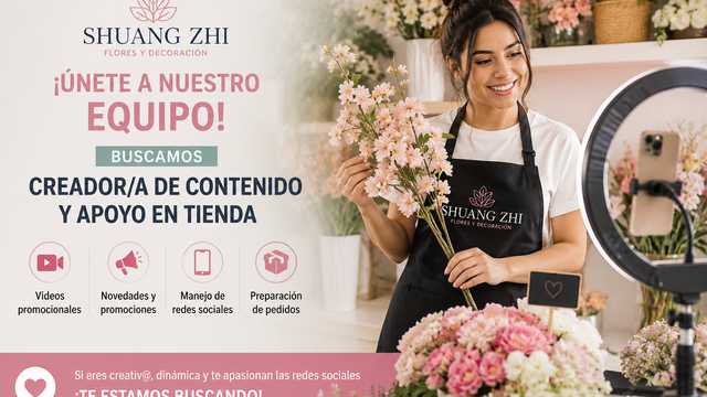 CREADOR/A DE CONTENIDO Y APOYO EN TIENDA