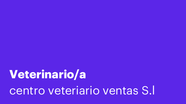 Veterinario/a