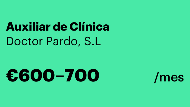 Auxiliar de Clínica