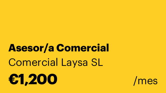 Asesor/a Comercial