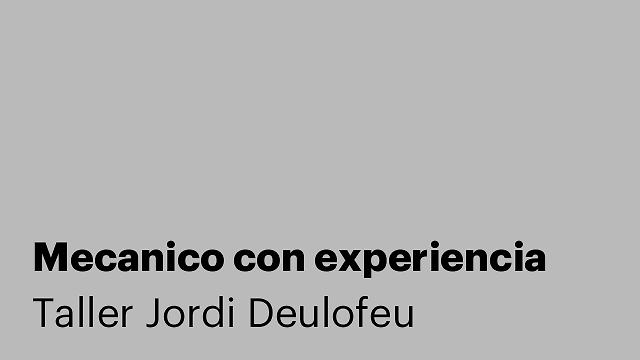 Mecanico con experiencia