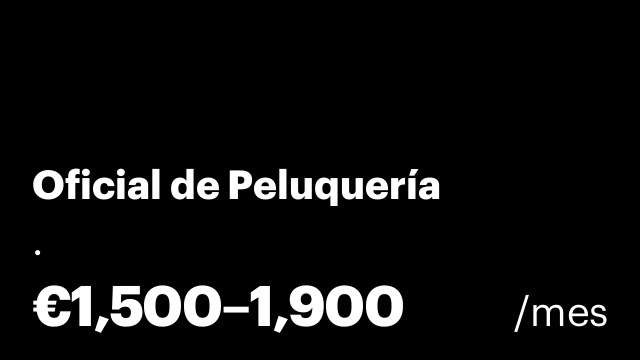 Oficial de Peluquería