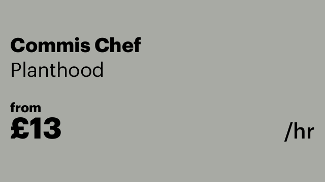 Commis Chef