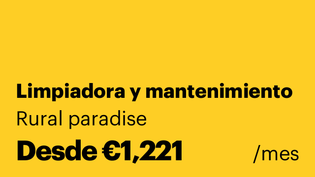 Limpiadora y mantenimiento