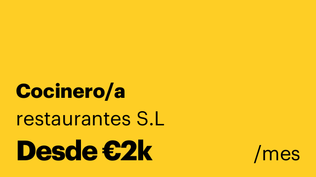 Cocinero/a