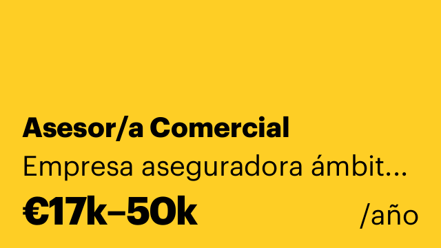 Asesor/a Comercial