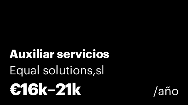 Auxiliar servicios