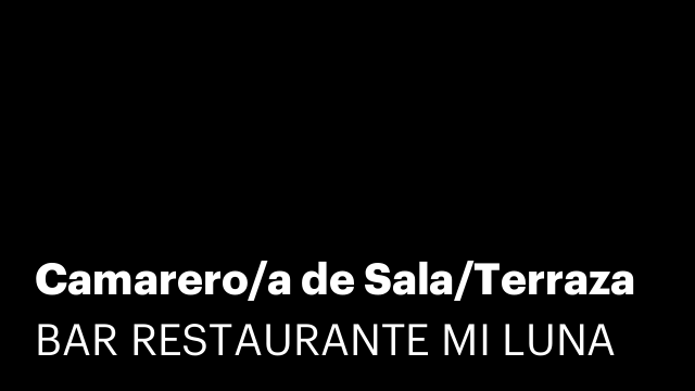 Camarero/a de Sala/Terraza