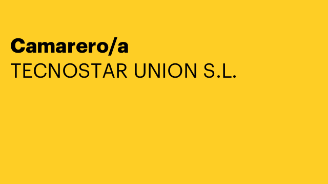 Camarero/a