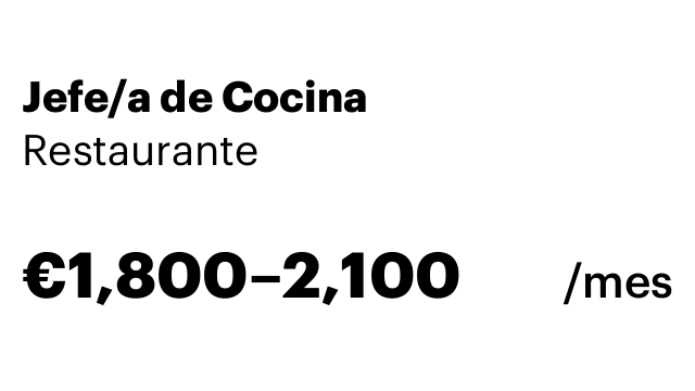 Jefe/a de Cocina