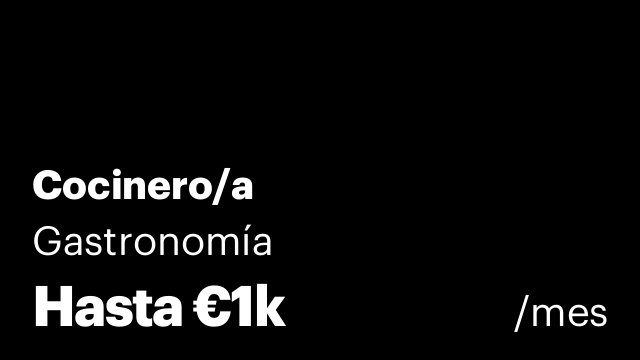 Cocinero/a