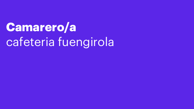 Camarero/a