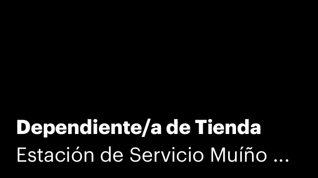 Dependiente/a de Tienda