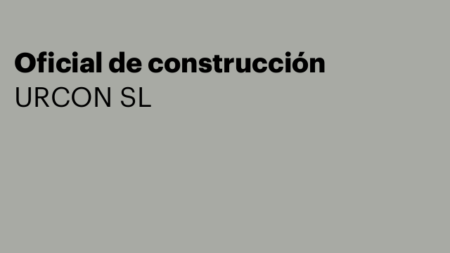 Oficial de construcción