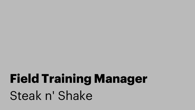 Field Training Manager