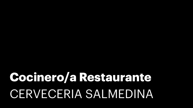Cocinero/a Restaurante