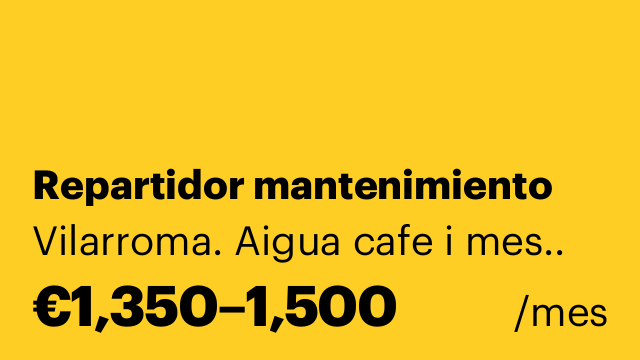 Repartidor mantenimiento