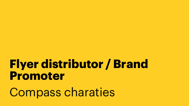 Flyer distributor / Brand Promoter