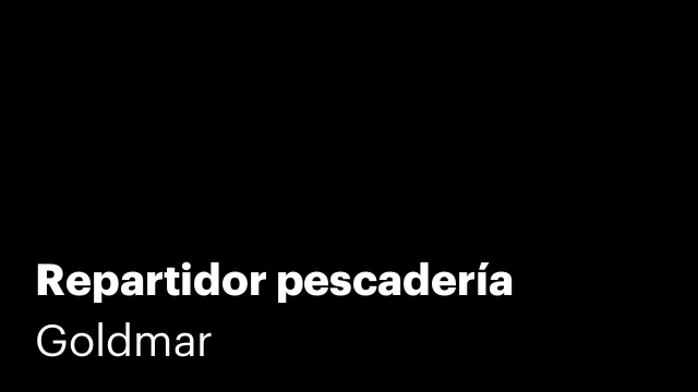 Repartidor pescadería