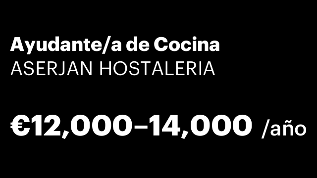 Ayudante/a de Cocina
