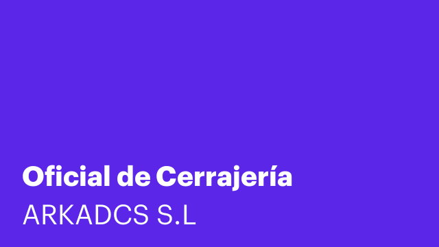 Oficial de Cerrajería