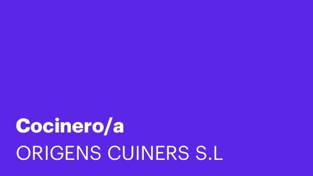 Cocinero/a