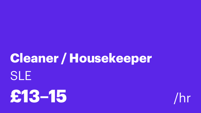 Cleaner / Housekeeper