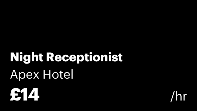 Night Receptionist
