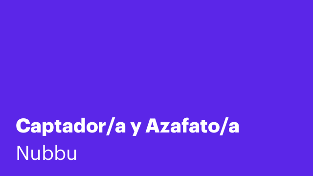 Captador/a y Azafato/a