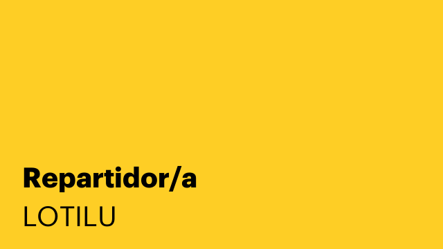 Repartidor/a