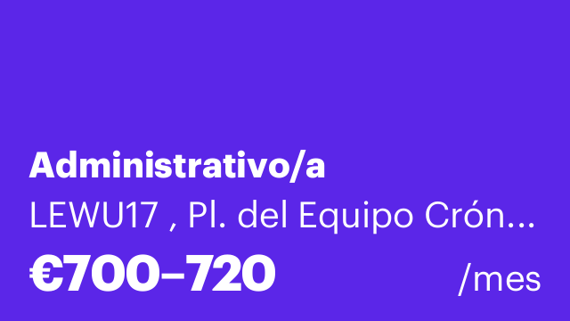 Administrativo/a
