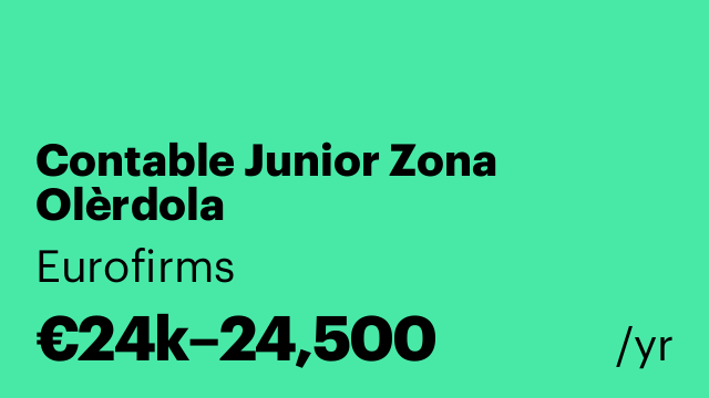 Contable Junior Zona Olèrdola