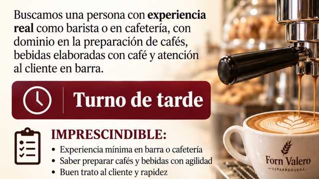 Camarero/a y Barista