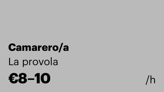 Camarero/a