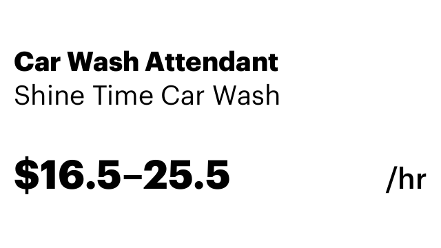Car Wash Attendant