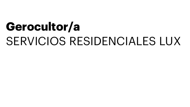 Gerocultor/a