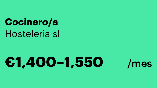 Cocinero/a