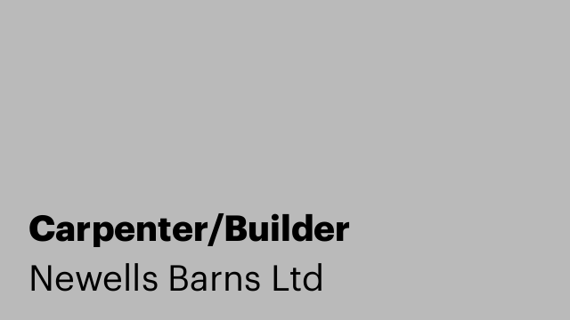 Carpenter/Builder