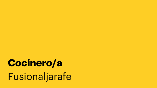 Cocinero/a
