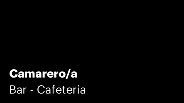Camarero/a