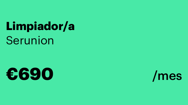 Limpiador/a