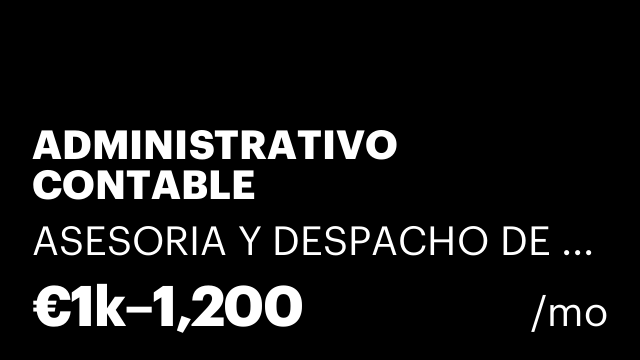 ADMINISTRATIVO CONTABLE