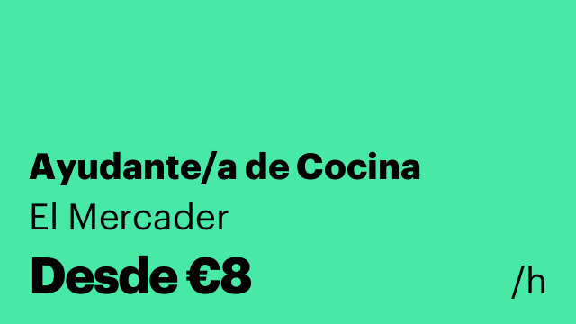 Ayudante/a de Cocina