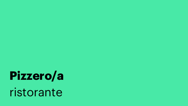Pizzero/a