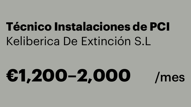 Técnico Instalaciones de PCI